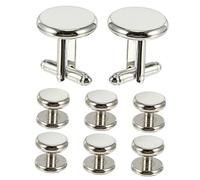 Mipcase 1 ensemble Boutons de Manchette Ronds pour Chemise Homme Style Français Élégant Accessoires et Esthétiques