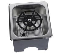 Mipcase 1 Ensemble Rinceur de Verre Automatique Acier Inoxydable pour Cuisine Bar Nettoyeur de Tasses à Haute avec Installation Facile pour Verres Bouteilles