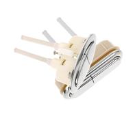Mipcase 1 Jeu Bouton De Toilette Plastique Avec Double Chasse Eau Accessoire Pour Réservoir De Compatible Plupart Des Cuvettes Facile À Installer Et Durable 2 Pièces