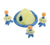 Mipcase 1 Jeu Jouets sonores pour Animaux de Compagnie Chien de Dentition pour Chiot mâcher Plush Plush Jouets d'éveil molaire en Peluche molaire vocalisant Blue