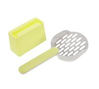 Mipcase 1 Jeu Pelle à Litière pour Chat Poêle Scoop Couvert Désodorisant Copropriété Recharges Protecteur Mangeoire Automatique pour Chat Dissuasif Porte-cuillère pour Chat Green Abdos