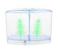 Mipcase 1 Jeu réservoir d'élevage de crevettes UV Fonctionnel conditionneur réservoirs Vide LED Aquarium Tortue bluch aquariophilie Minie Aquarium de crevettes Mini Acrylique Blue