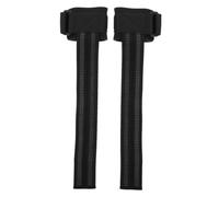 Mipcase 1 Paire Bol à Main Poignées Sangles D'exercice Augmenter Bar Levage Cheville Renfort De Poignée Pousser Titulaires Entraîneur Ceinture En Haut Para Poids Poignet Nylon Black