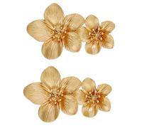 Mipcase 1 paire Boucles Oreilles Fleurs Dorées pour Femmes Créations Élégantes et Légères Accessoire Kawaii pour et Impeccable