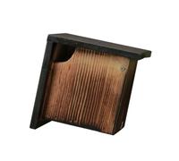 Mipcase 1 Pc Cage à Oiseaux en Bois Mangeoire pour Oiseaux Qui Ont Un Petit Creux Incubateur Extérieur Mangeoire à Oiseaux en Plein Air Oiseau en Plein Air Perruche Pigeon Black