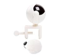 Mipcase 1 Pc Teaser de Chat Automatique Interactive Cat Toy pour Chat interactif pour Chat électrique pour Animaux de Compagnie Chat taquin Composant élèctronique Blanche