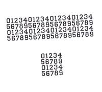 Mipcase 10 Ensembles autocollant de maillot de football chiffres autocollants autocollant chiffre appliques brodées décor coloré etiquette autocollante décoration en tissu bricolage casque