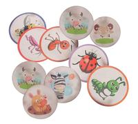 Mipcase 10 feuilles Stickers Apprentissage Propreté Garçon Fille Autocollants Changement Couleur Animaux et Insectes Décalcomanies Réutilisables pour Pot Urinaire Garçon Fille Aide