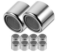 Mipcase 10 pièces Aérateur de Robinet Plastique Filet Fin Embouts Économiseurs Eau avec Filtre Maillage Alvéolé pour Évier Cuisine et Salle de Bain Régulateur de Débit Anti-éclaboussures