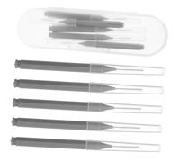 Mipcase 10 pièces Brosse de Nettoyage pour Buse de Multifonction Petite Brosse Anti-colmatage pour Trou de Pommeau Outil Pratique pour Salle de Bain et Électronique Lot de Gris