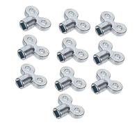 Mipcase 10 pièces Clé Purger Radiateurs de Zinc Épais Lot Clé Chauffage Robuste pour Purgeur de Chauffage Central pour Lair Du Système