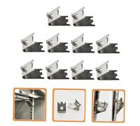 Mipcase 10 pièces Clips Fixation Inox pour Étagères Congélateur et Frigo Supports Robustes Incurvés Sécurisés pour Bac Réfrigérateur et Balconnet Installation Facile et Multi Usages