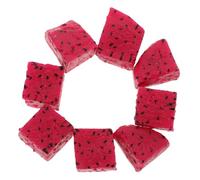 Mipcase 10 pièces Faux Fruits Ice Cubes Set Realistic Kiwi Dragon Fruit Slices for Wedding Photography Prop Home Decoration and DIY Salad Accessories