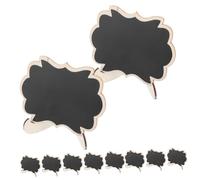Mipcase 10 pièces Lot Mini Tableaux Ardoise avec Chevalet Étiquettes Alimentaires pour Buffet Décoration de Fête Supports Portables et Élégants pour Mariages et Événements