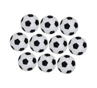 Mipcase 10 pièces Mini Balles de Football de Table Noir et Blanc Accessoires Résistants pour Jeux de Football de Table Adultes et Familles Lot de Ballons de Remplacement Compact et