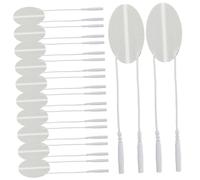 Mipcase 10 pièces Patchs Électrodes Massage Silicone Multifonction Adhésifs Souples Corps pour Electrostimulateur Ems