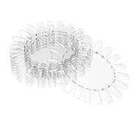 Mipcase 10 Pièces Présentoir à Capsules d'Ongles Nuancier de Vernis à Ongles pour Pratique Manucure et Art des Ongles en Salon, Affichage Couleur Clair 20 Motifs Différents