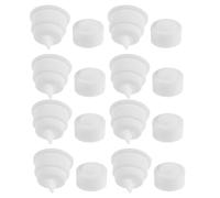 Mipcase 10 Pièces Presse-tube de Dentifrice, Aide à Presser le Dentifrice, Silicone Blanc, Compatible Tubes Universels, pour Salle de Bain, Garçon et Filles et Voyageurs