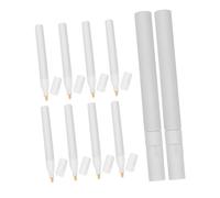 Mipcase 10 Pièces Refillable Paint Pens Empty Blank Ink Tubes Round Fine Tip Compatible With Various Marker Brands For Wood Ceramic Metal Graffiti And Touch Up