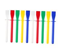 Mipcase 10 Pièces Spatules à Colle pour Bricolage de Outils de Répartition de Colle pour Cuir et Manche Long Confortable Surface Couleurs Mélangées Réutilisables et Durables