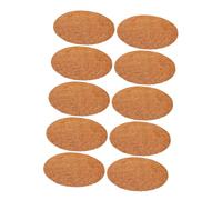 Mipcase 10 Pièces Tapis de Cage à Oiseaux nid Accessoires de Cage à Oiseaux effaroucheur d'oiseaux Tapis d'oeufs d'élevage d'oiseaux Tapis d'oiseaux nicheurs Soie de cocotier Light Brown