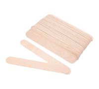 Mipcase 100 Pièces Bâtonnets Bois Géants pour Artisanat Sticks Jumbo pour Glace Épilation et Masque Facial Surface Lisse sans Éclats Multi-usages pour DIY et Soins