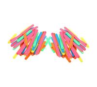 Mipcase 100 Pièces Building Sticks Set Plastic Math Manipulatives For Creative Geometry Shapes And Angles Learning Tool For Classroom And Home