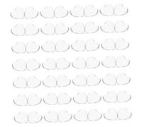 Mipcase 100 Pièces Cabochons Cœur Verre Design Transparent pour Fabrication Bijoux Pendentifs DIY Colliers Boucles Doreilles Artisanat