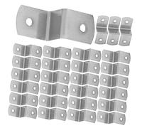 Mipcase 100 Pièces Clips Z Fixation Cadre Photo Supports Résistants Antirouille pour Encadrement et Toiles
