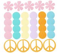 Mipcase 100 Pièces de Confettis de Papier Ronds Colorés Arc-en-Ciel pour Décoration de Table Chutes de Papier sans Odeur en Carton Sûr pour Mariage Anniversaire et Shower