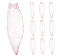 Mipcase 100 Pièces en Filet de Melon Produire Un en Filet pour Jouets en Maille pour légumes à légumes épicerie réutilisables PE Rouge
