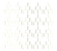 Mipcase 100 pièces Épingles Couture U-forme Dorées Longues pour Tissu Aiguilles Doubles de Couture à Main Accessoires Patchwork et Broderie Kit