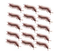 Mipcase 100 pièces Jouets Insectes Farceurs Centipèdes Artificiels PVC Réalistes pour Halloween et Poisson Avril Décorations Effrayantes et Accessoires de Blagues