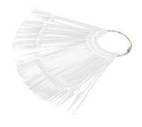 Mipcase 100 pièces Nuancier Ongles Transparent Bâtons Entraînement pour Vernis Laiteux Support Pratique pour Couleur Vernis Adapté Salons de Manucure et Professionnel