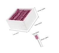 Mipcase 100 pièces Set de Embouts Abrasifs Corindon Rouge Têtes Meulage et Polissage pour Touret et Outil Rotatif Assortiment Complet pour Ponçage et Finition sur Surfaces et Côtés