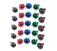 Mipcase 100 Pièces Yeux de Sécurité Plastique Colorés avec Spirale pour Jouets Peluche Accessoires DIY pour Artisanat Poupée Crochet Animaux