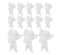 Mipcase 100pièces Perles Ange à Dos Plat Figurines Résine Ornements Miniatures pour Loisirs Créatifs Breloques Ange Gardien Décorations Féeriques