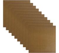 Mipcase 10pcs Autocollants Isolants pour Lisseur à Cheveux Résistants à Haute Température en Tissu de Verre pour Usage Salon ou Domicile