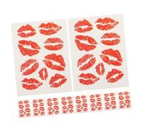 Mipcase 10pièces Lot De Tatouages Temporaires Autocollants Pour Saint-valentin Thème Rouge Décorations De Fête Anniversaire Cadeaux Pour Garçon Fille Filles Et Femmes