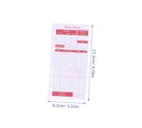 Mipcase 12 feuilles Budget Cards With Holes Portable Budget Planner Organizer For Home Office Business Cash Management