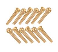 Mipcase 12 Pièces Acoustic Guitar Bridge Pins Set Brass Replacement Pegs For Secure String Fixation And Easy Maintenance Repair Parts For Acoustic Guitar Strings