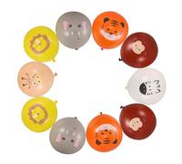 Mipcase 12 pièces Ballons Latex à Motif Animaux Mignons pour Anniversaire Garçon Fille Décoration Intérieure Extérieure Réutilisable pour Fête Jungle Garçon Fille
