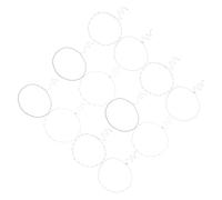 Mipcase 12 Pièces Chaîne de Femme Double Couche Perles Rondes Réglable de pour Plage été Fête