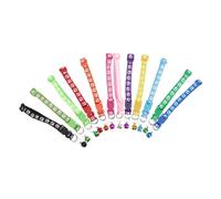 Mipcase 12 Pièces Collier De Chien Imprimé Sonnette pour Collier De Chien Collier Anti-aboiement pour Chien pour Chiens Animal De Compagnie Colliers De Chien Souffleur Sonner à La Porte