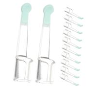 Mipcase 12 Pièces Embouts de Cuillère Oreille Silicone Doux pour Bébés Garçon Fille et Adultes Embouts de Rechange Réutilisables pour Nettoyage Cire Oreille Humide et Sèche Accessoires