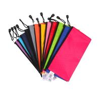 Mipcase 12 pièces Lot de Pochettes Zippées Oxford Multicolores Pochettes Rangement Voyage Légères et Portables pour Documents Accessoires et Cosmétiques Sac Conservation Facile à