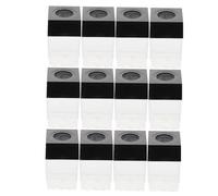 Mipcase 12 Pièces Magnetic Paperclip Holders For Desk Square Plastic Container Organizer For Secure And Neat Office School And Home Storage