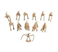 Mipcase 12 pièces Mini Dinosaur Models Set Simulated Dinosaur Skeleton Toys for Educational Collection and Home Office Decoration Prehistoric Creature Figurines for Party Favors and