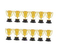 Mipcase 12 pièces Trophées Miniatures pour Garçon Fille Décorations de Trophée Plastique Doré pour École et Jardin Garçon Fille Récompenses Ludiques pour Compétitions et Célébrations