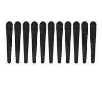Mipcase 12 Pinces à Cheveux Mates Noires en Plastique, Accessoires Pratiques et Faciles à Transporter, pour Usage Privé et Coiffeurs